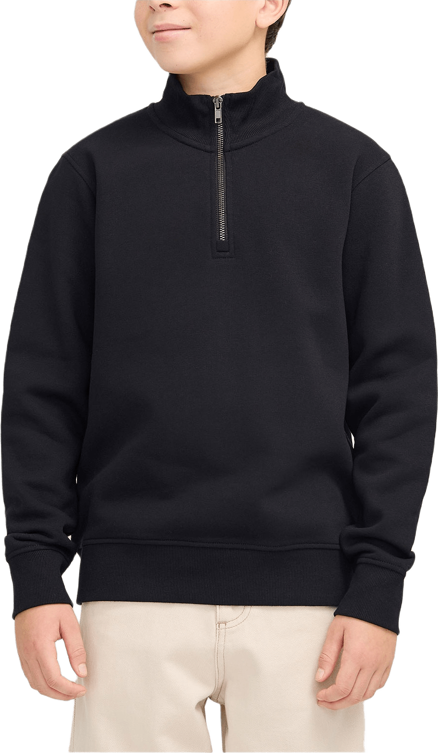 Tröja half-zip Bradley, från Jack & Jones, i färgen Black.