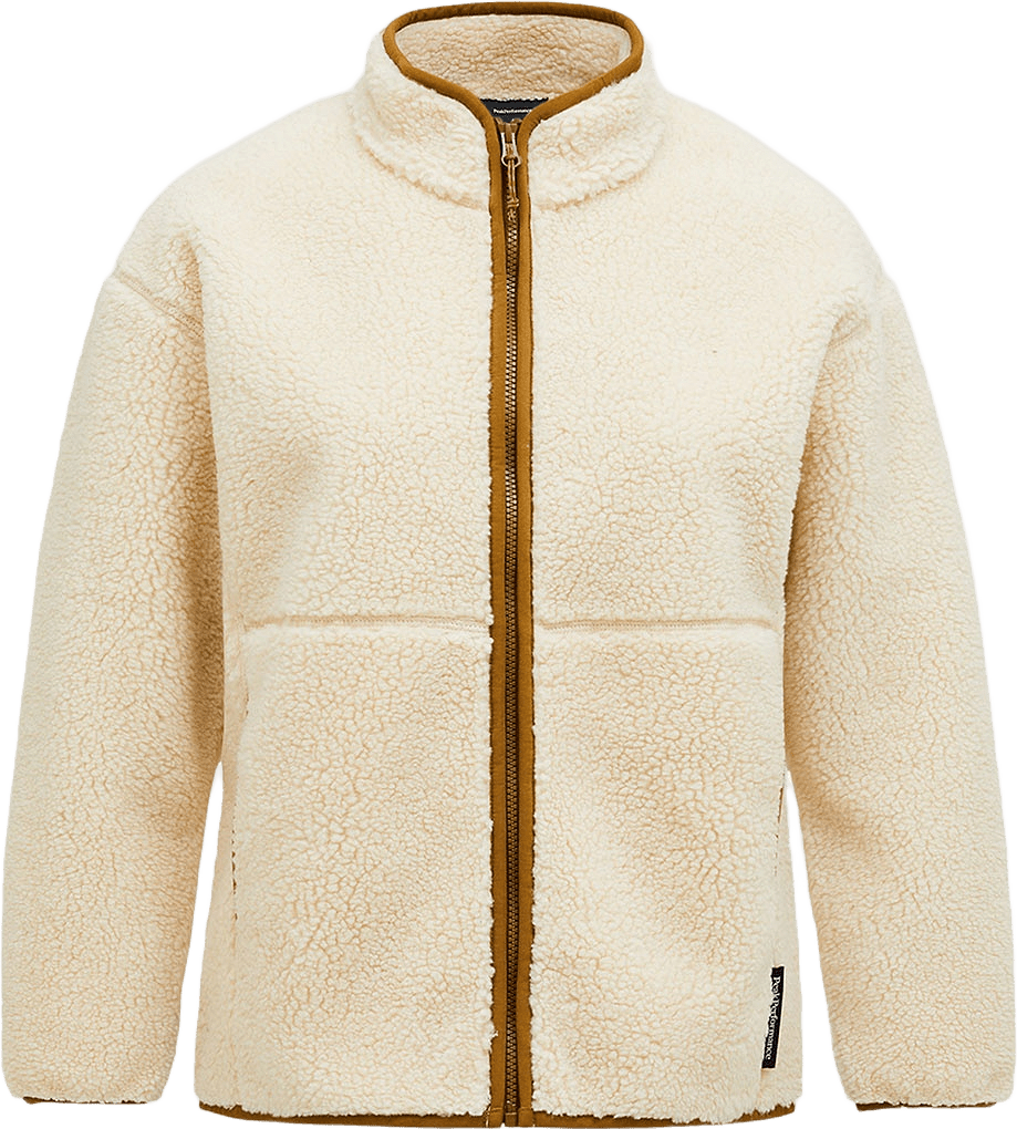 W Solid Pile Jacket, från Peak Performance, i färgen Sand Fog.