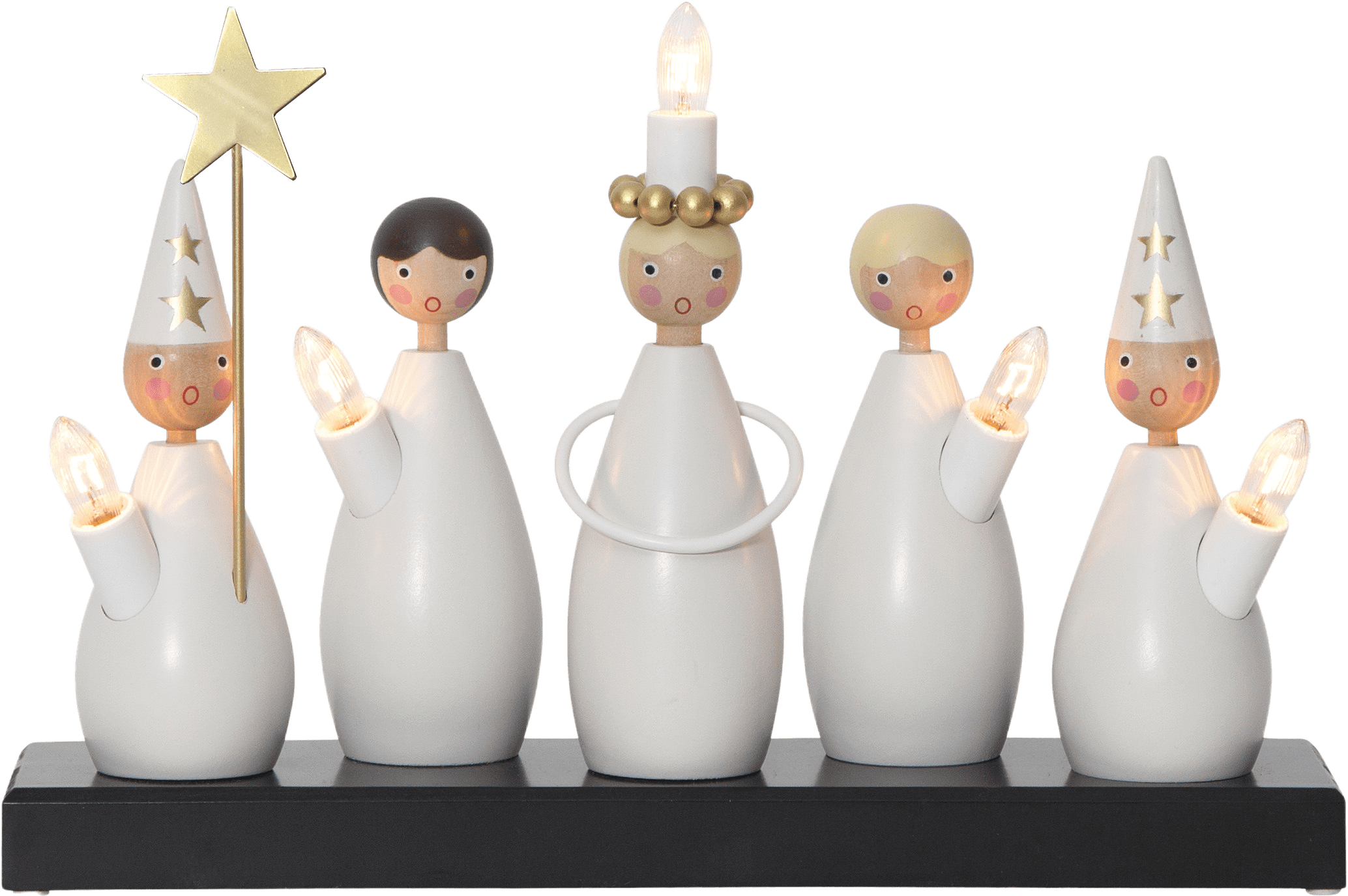 Ljusst. Luciakör, från Star trading, i färgen White.