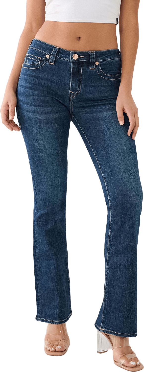 Becca Mr Sn Bootcut Jeans, från True Religion, i färgen Dark High Road Wash.