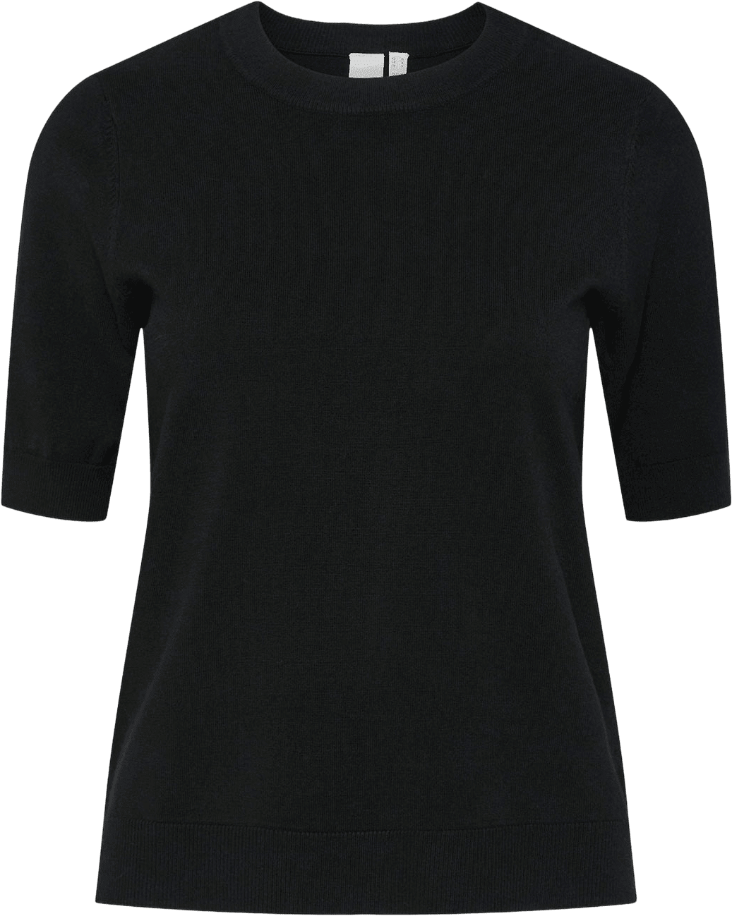 Yaslena Ss Knit Pullover, från Y.A.S, i färgen Black.