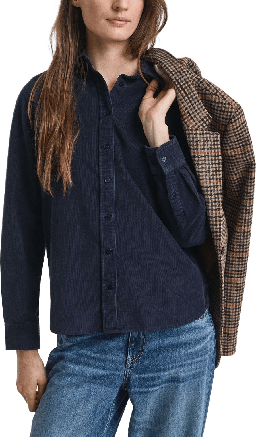 Reg Cord Shirt, från GANT, i färgen Evening Blue.