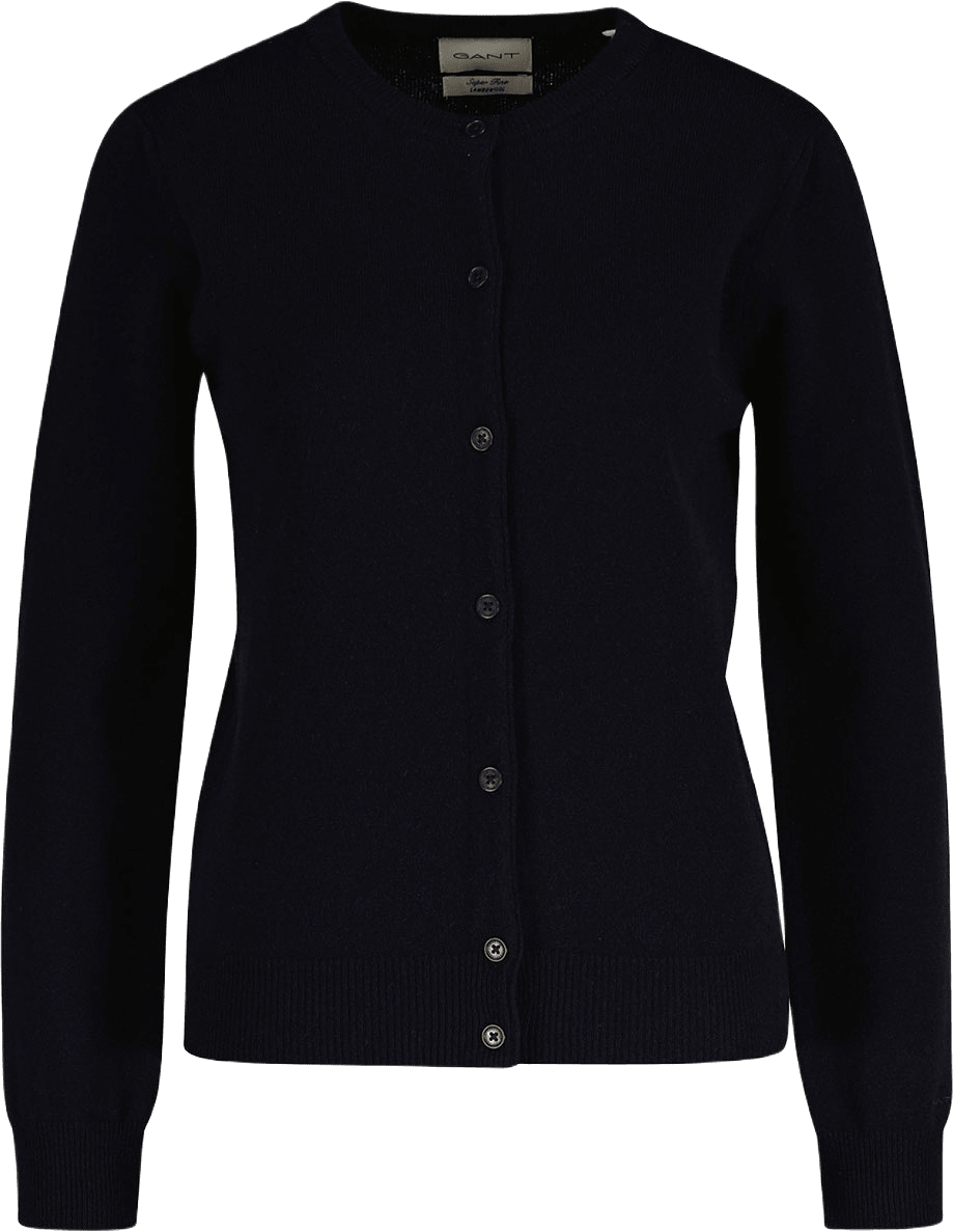Superfine Lambswool Cardigan, från GANT, i färgen Evening Blue.