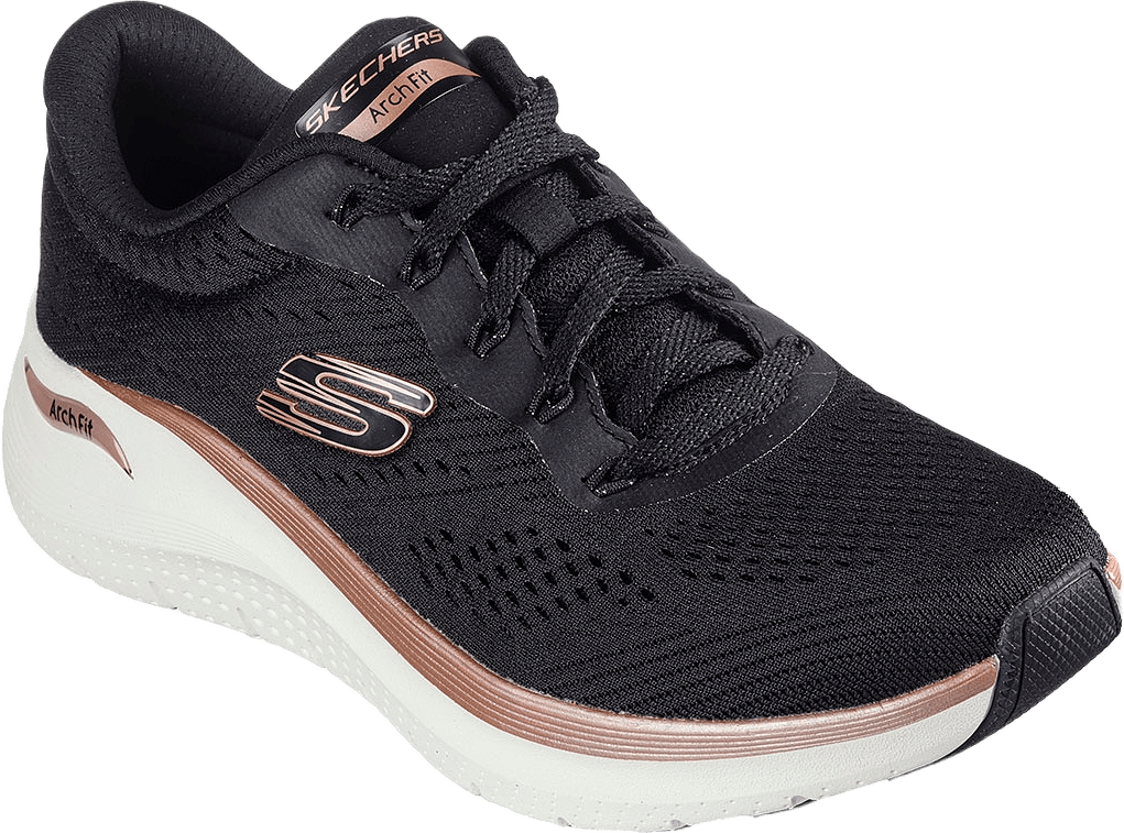 Arch Fit 2.0-Glow The Distanc, från Skechers, i färgen Bkrg.