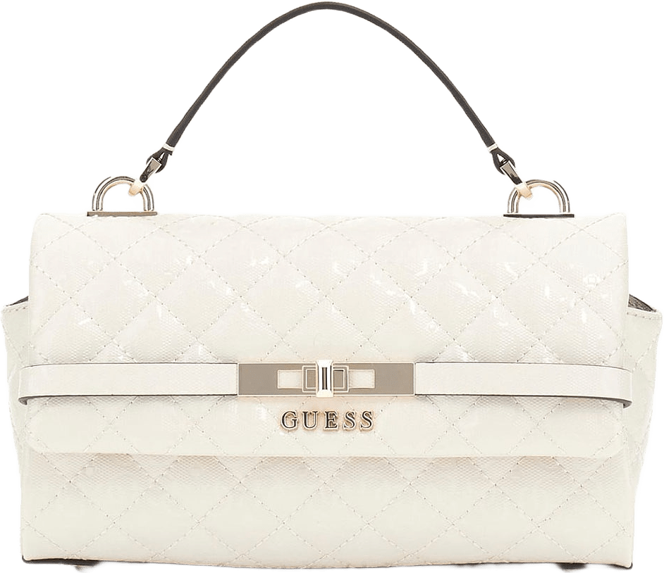 Idra Top handle Flap, från Guess, i färgen Stone.