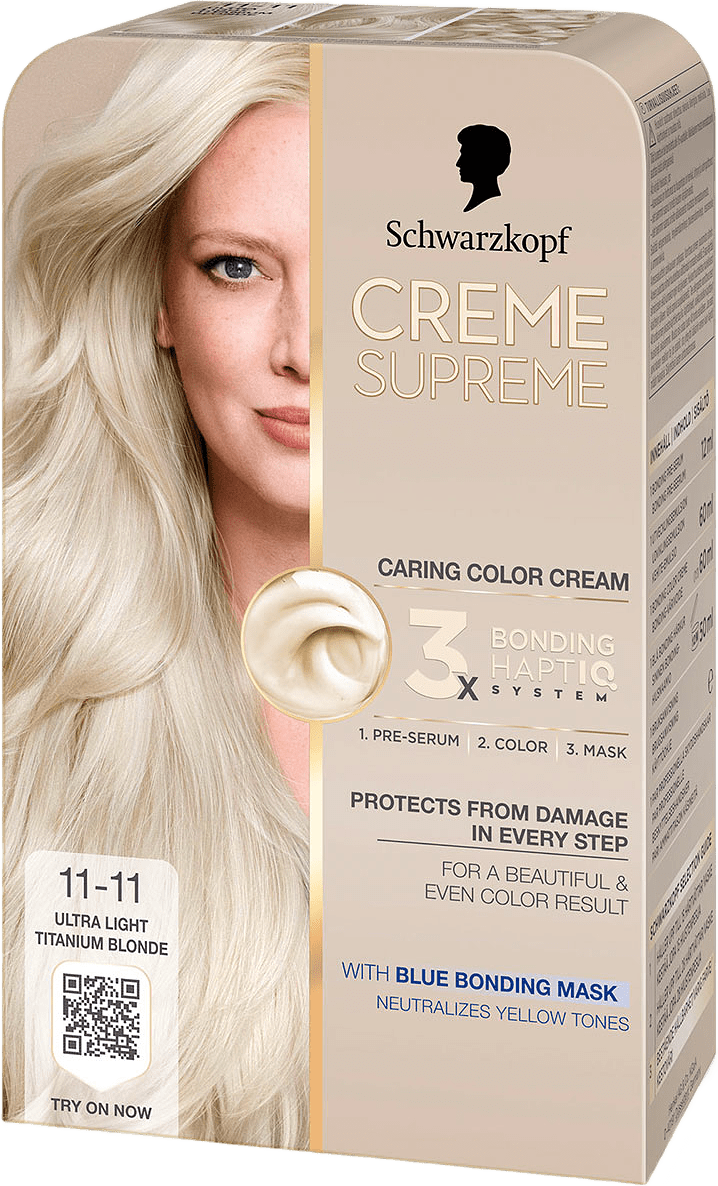 Creme Supreme, från Schwarzkopf, i färgen 11-11 Ultitablond.