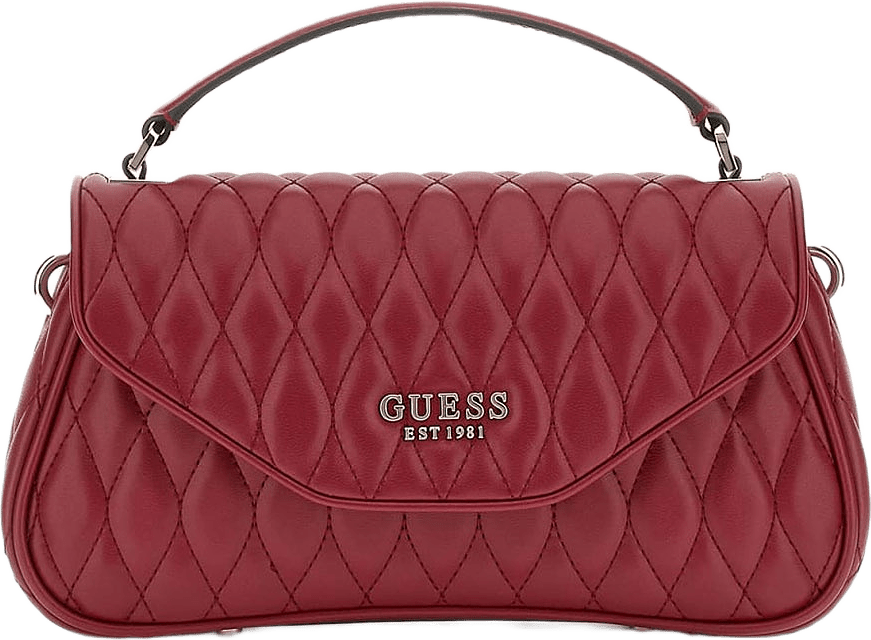 Valla Top Handle Flap, från Guess, i färgen Red.