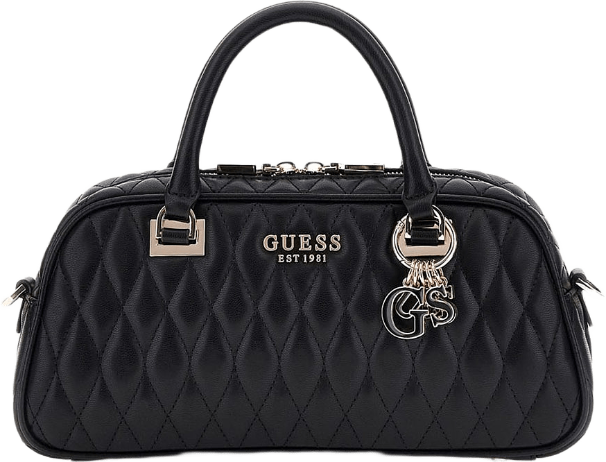 Valla Small Satchel, från Guess, i färgen Black.