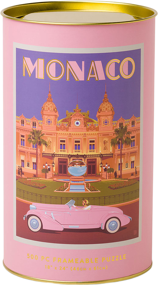 Pussel World Travel Monaco