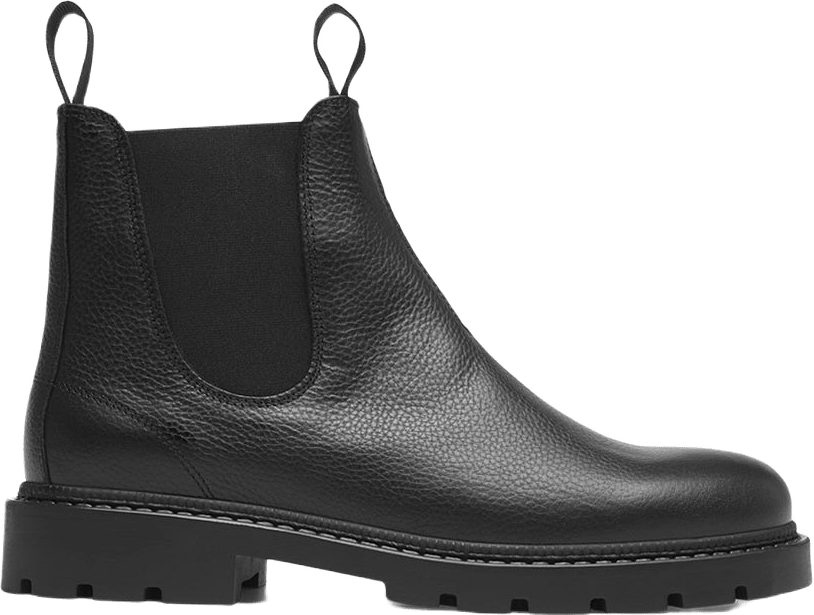 Trais Grain Leather Chelsea Boot