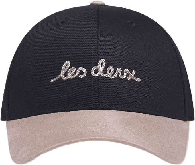Brad Contrast Suede Baseball Cap, från LES DEUX, i färgen Black.