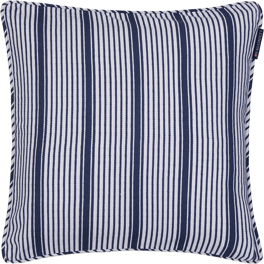 Classic Striped Organic Cotton Twill Pillow Cover