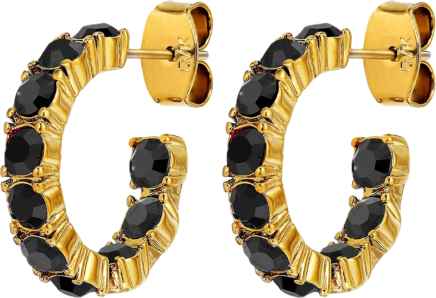 RAQUEL BLACK Örhänge, från Dyrberg & Kern, i färgen Sg Black.