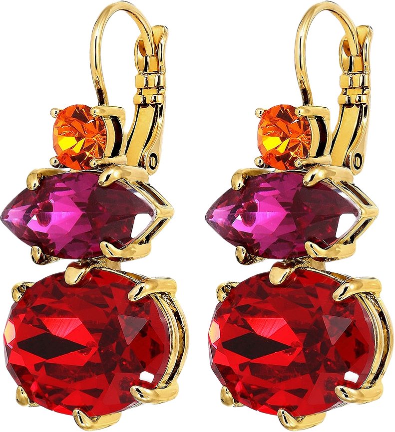 PARSANA RED PINK Örhänge, från Dyrberg & Kern, i färgen Sg Red / Pink.