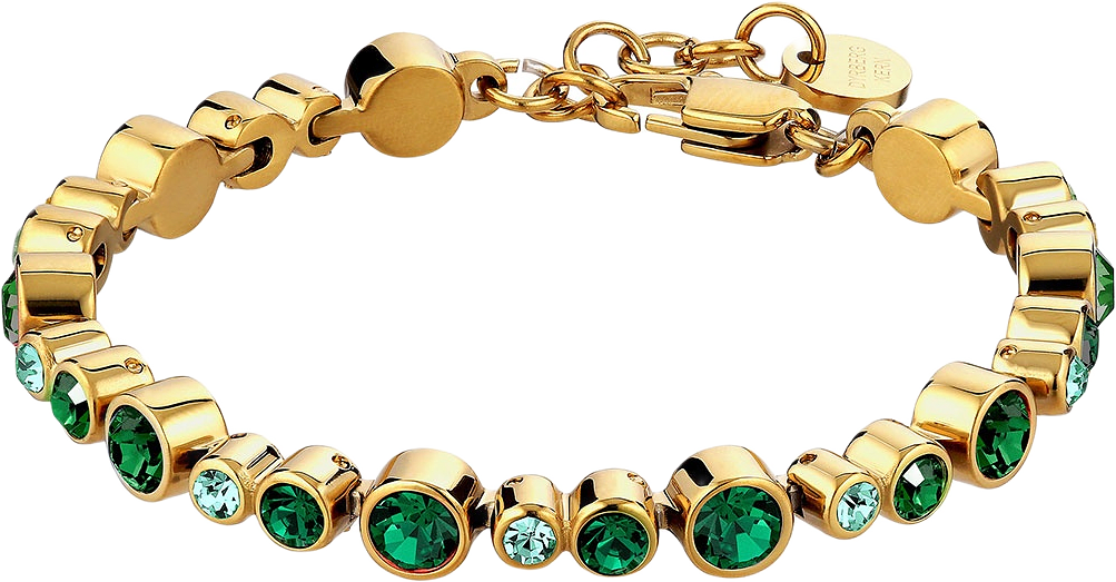 TERESIA EMERALD GREEN MIX Armband, från Dyrberg & Kern, i färgen Sg Green.
