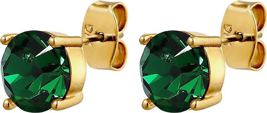DAZE EMERALD GREEN Örhänge, från Dyrberg & Kern, i färgen Sg Green.