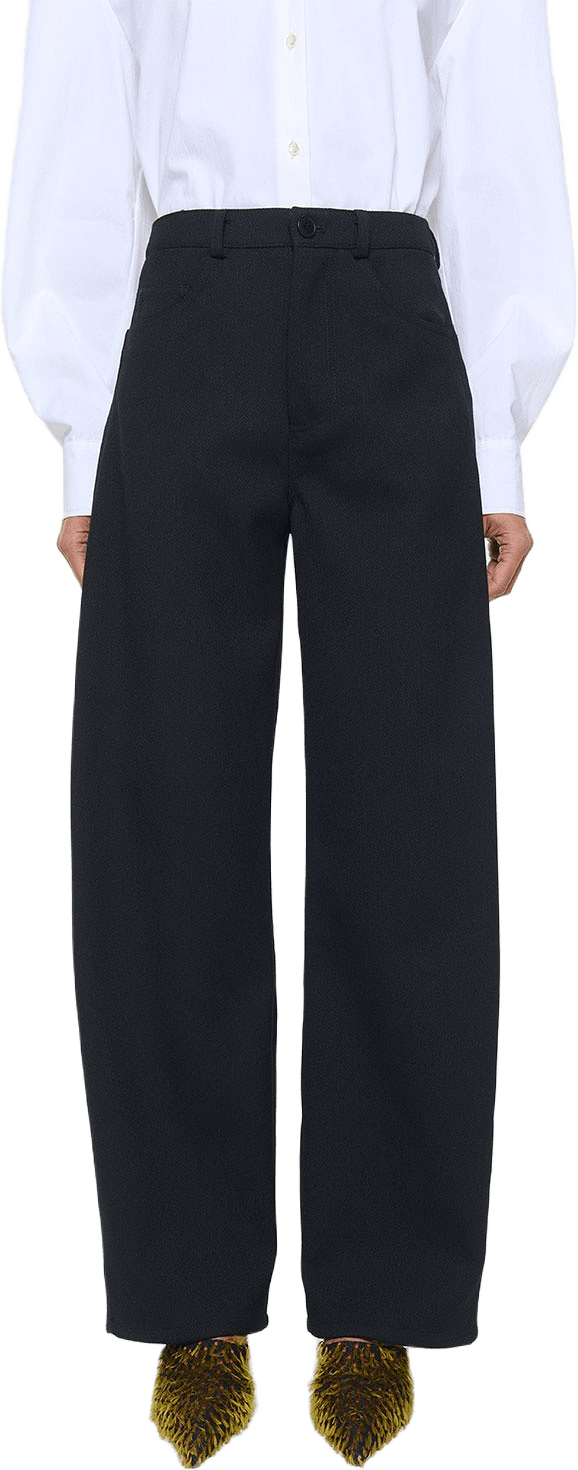 Viola Trouser Sturdy Black Twill, från SÉFR, i färgen Sturdy Black Twill.