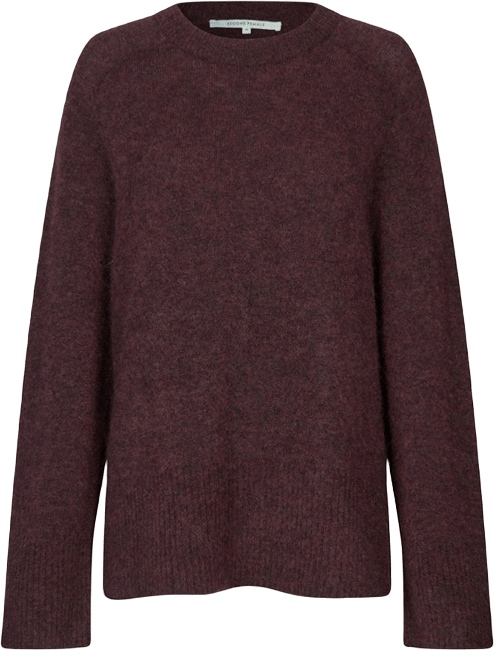 Brookline Knit Raglan O-Neck, från Second Female, i färgen Sassafras.