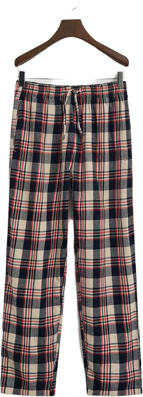 Rutiga pyjamasbyxor i flanell, från GANT, i färgen Ruby Red.