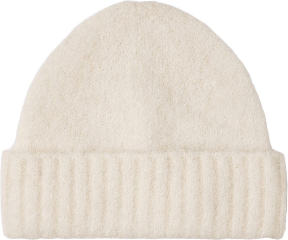Sajeanne Beanie 15425, från SAMSOE SAMSOE, i färgen Clear Cream.