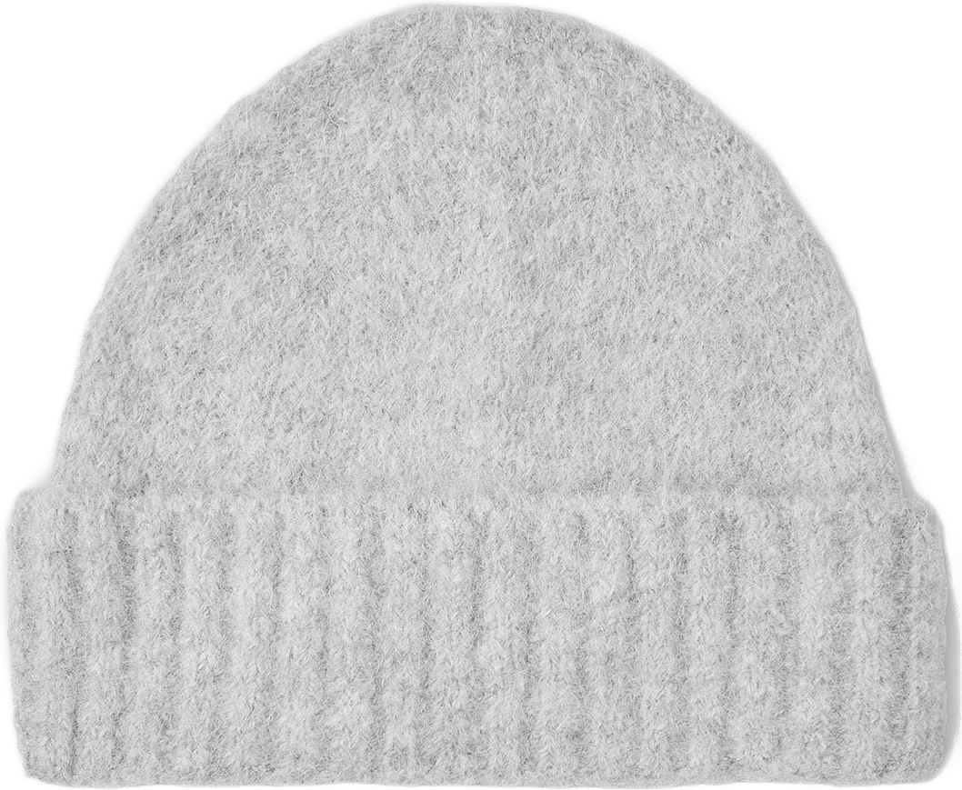 Sajeanne Beanie 15425, från SAMSOE SAMSOE, i färgen Light Grey Mel.