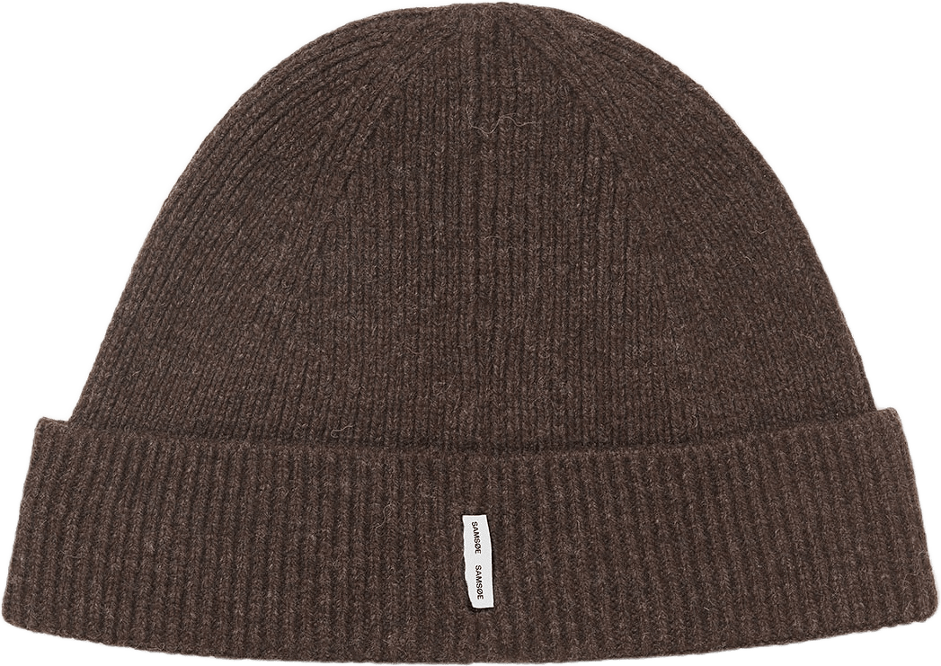 Sapaul Beanie 15010, från SAMSOE SAMSOE, i färgen Turkish Coffee.