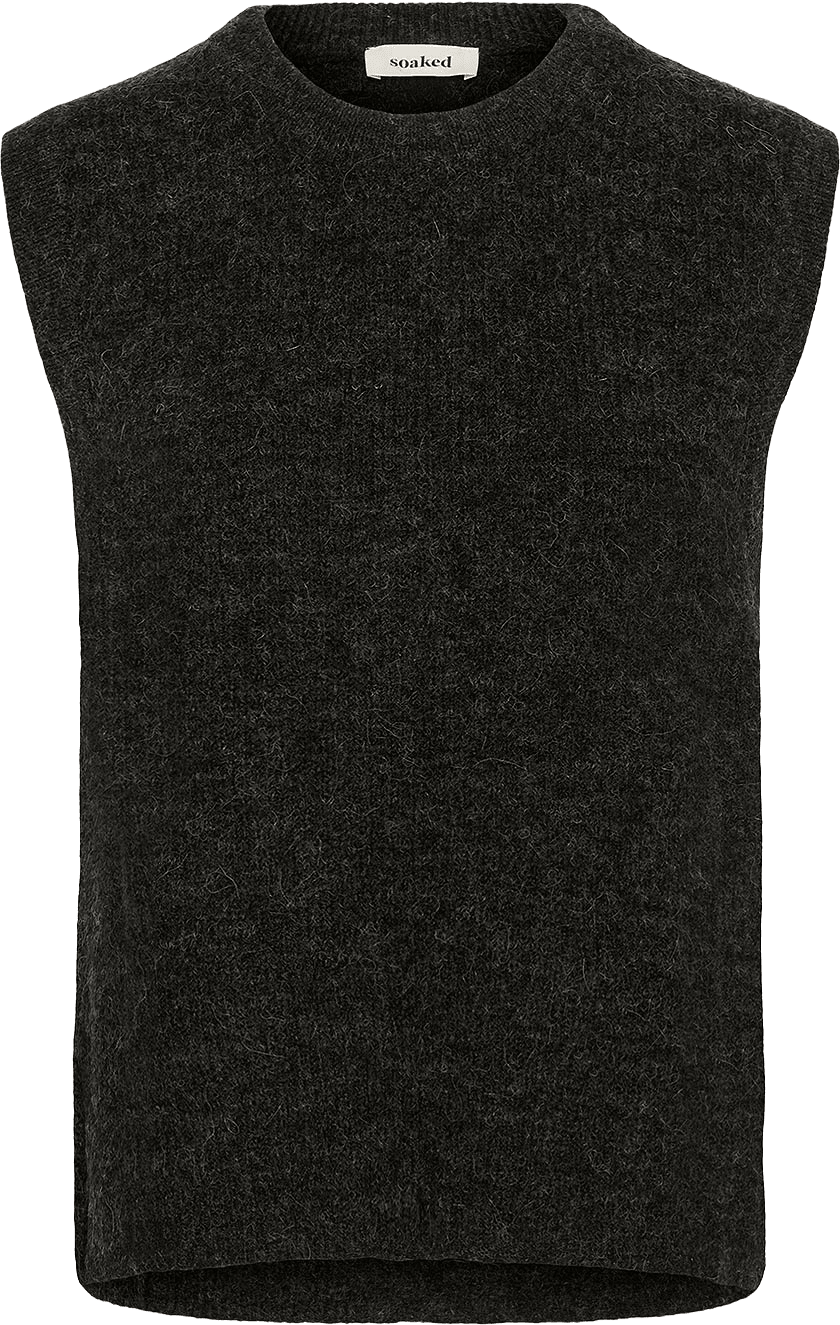 SLElta Petite Vest, från Soaked In Luxury, i färgen Grey Melange.