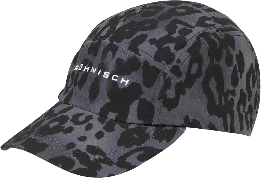 Sporty Cap, från Röhnisch, i färgen Grey Leo Print.