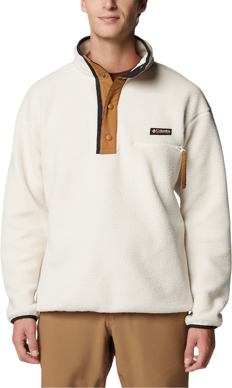 Helvetia™ II Half Snap Fleece, från Columbia, i färgen Chalk.