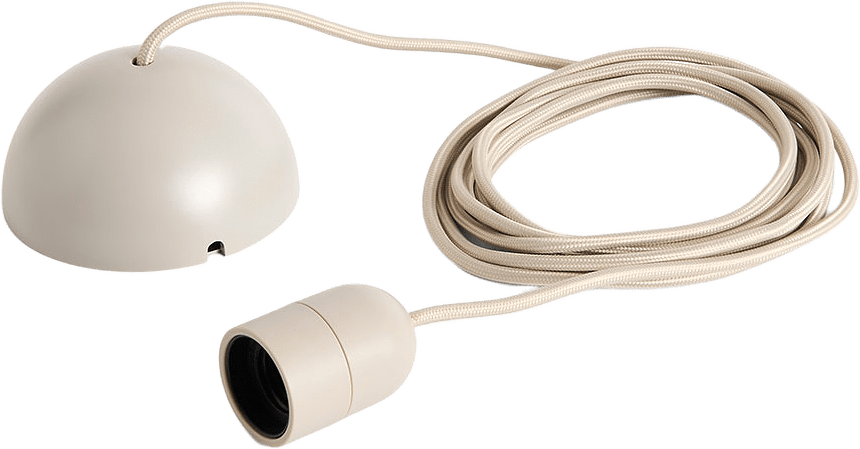 Common Pendant Cord set, från HAY, i färgen Beton Grey.