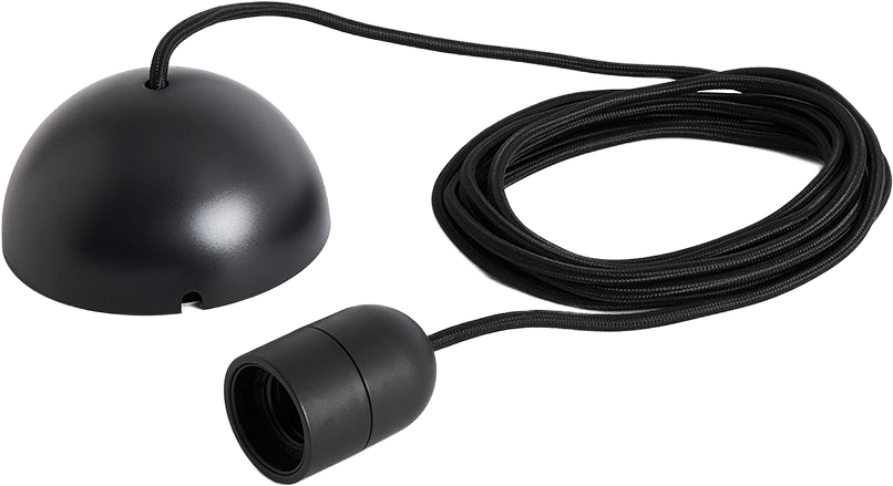 Common Pendant Cord set, från HAY, i färgen Soft Black.