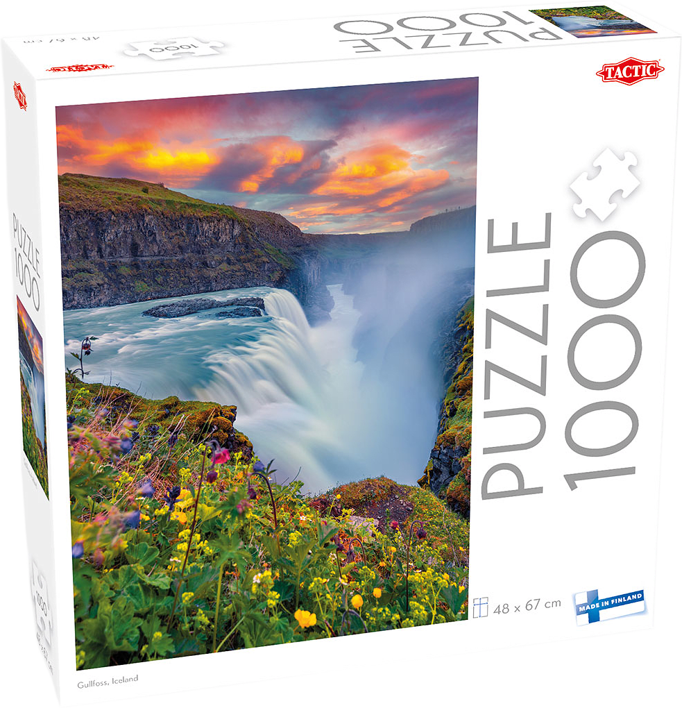Pussel Gullfors, Island 1000 bitar, från TACTIC, i färgen Multicolor.