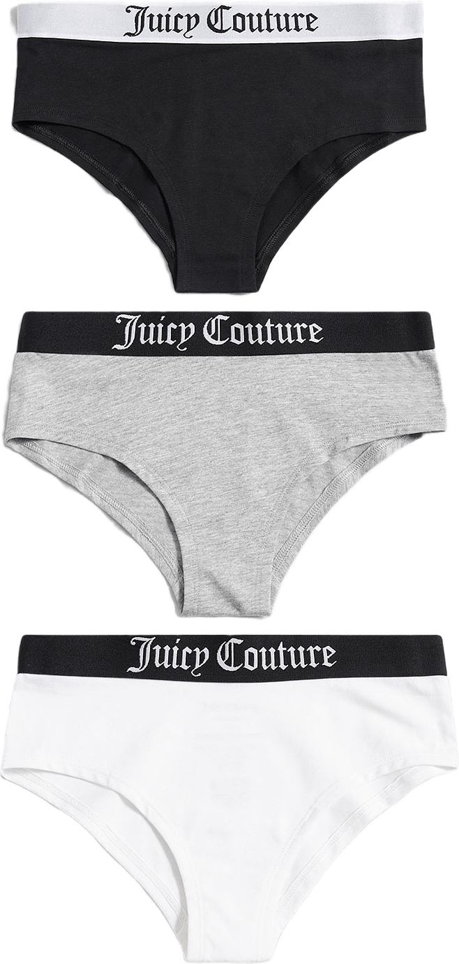 Juicy Hipster Breifs, 3-pack, från Juicy Couture, i färgen Black.