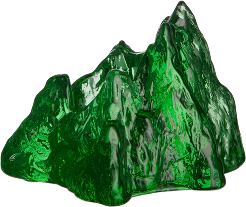 Ljuslykta The Rock, från Kosta Boda, i färgen Emerald Green.