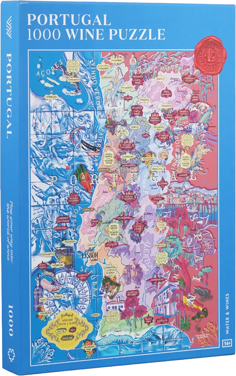Vinpussel - Portugal 1000 bitar, från Water & Wines, i färgen Blue.