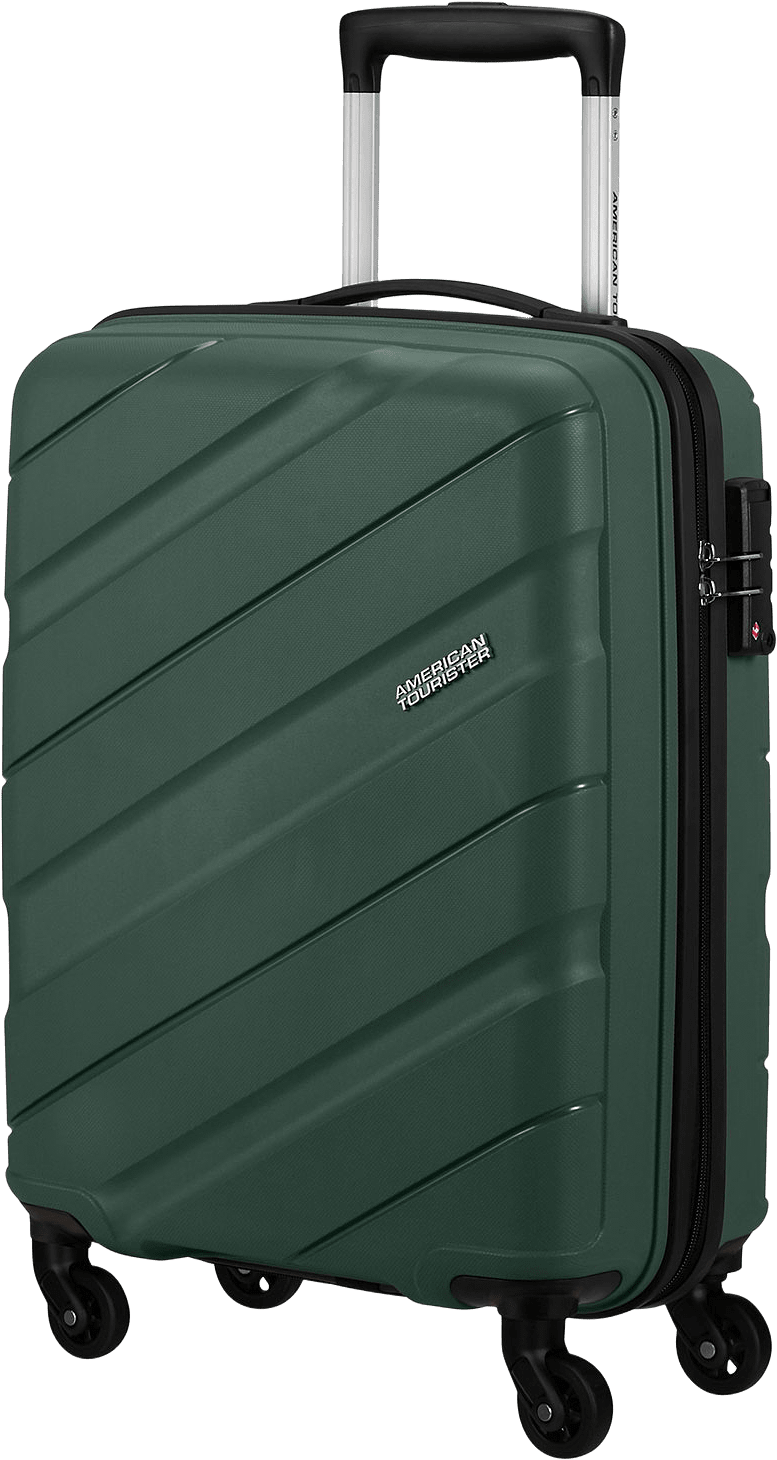 Jetdriver Kabinväska med 4 hjul, från American Tourister, i färgen Dark Olive.