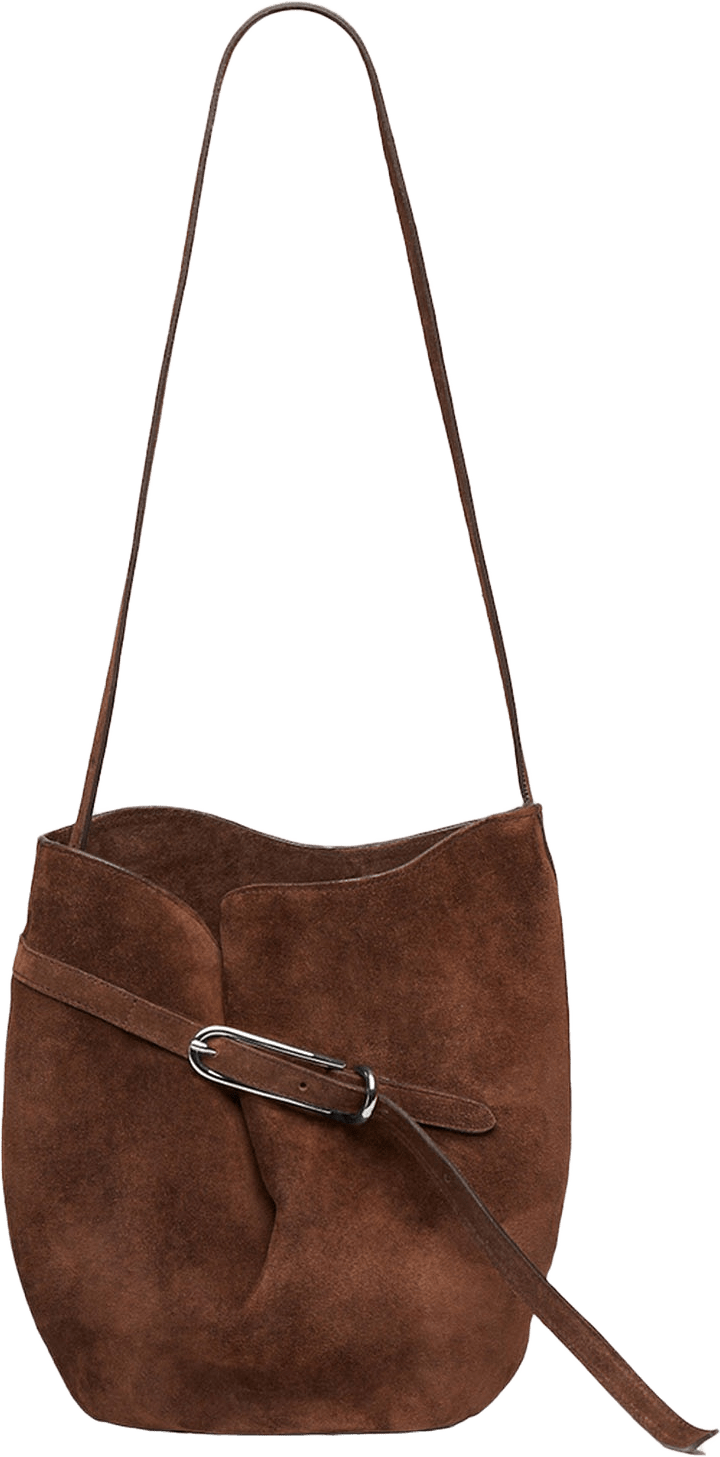 Belted Bucket Bag