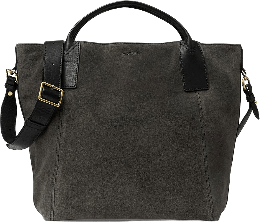 Inés Tote, från Saddler, i färgen Black/Smoke.