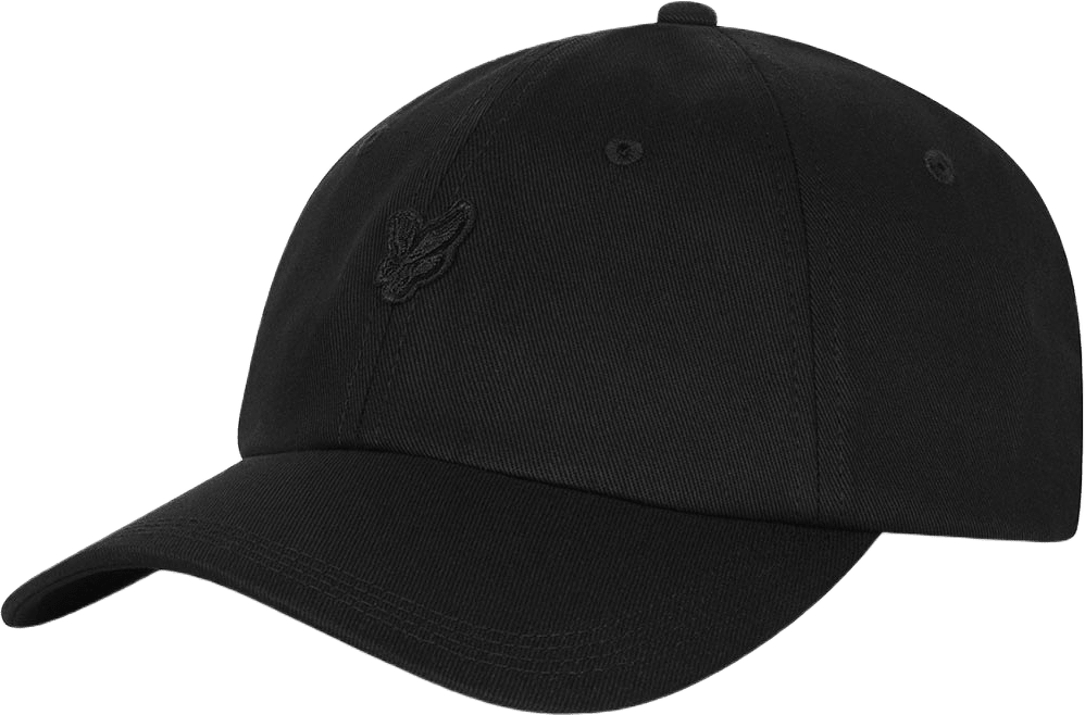 Tonal Eagle Baseball Cap, från Lyle & Scott, i färgen Jet Black.