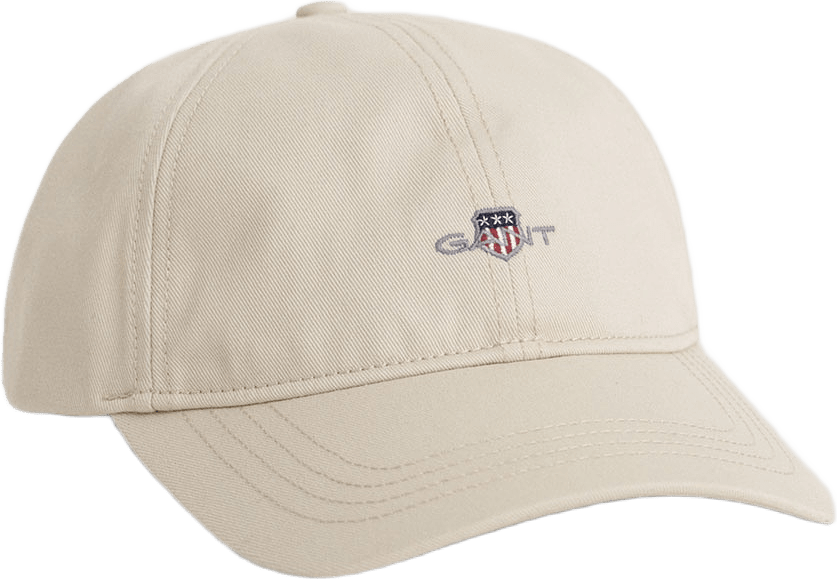 Shield Cotton Twill Cap, från GANT, i färgen Putty.