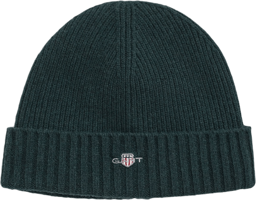 Unisex. Shield Wool Beanie, från GANT, i färgen Tartan Green.