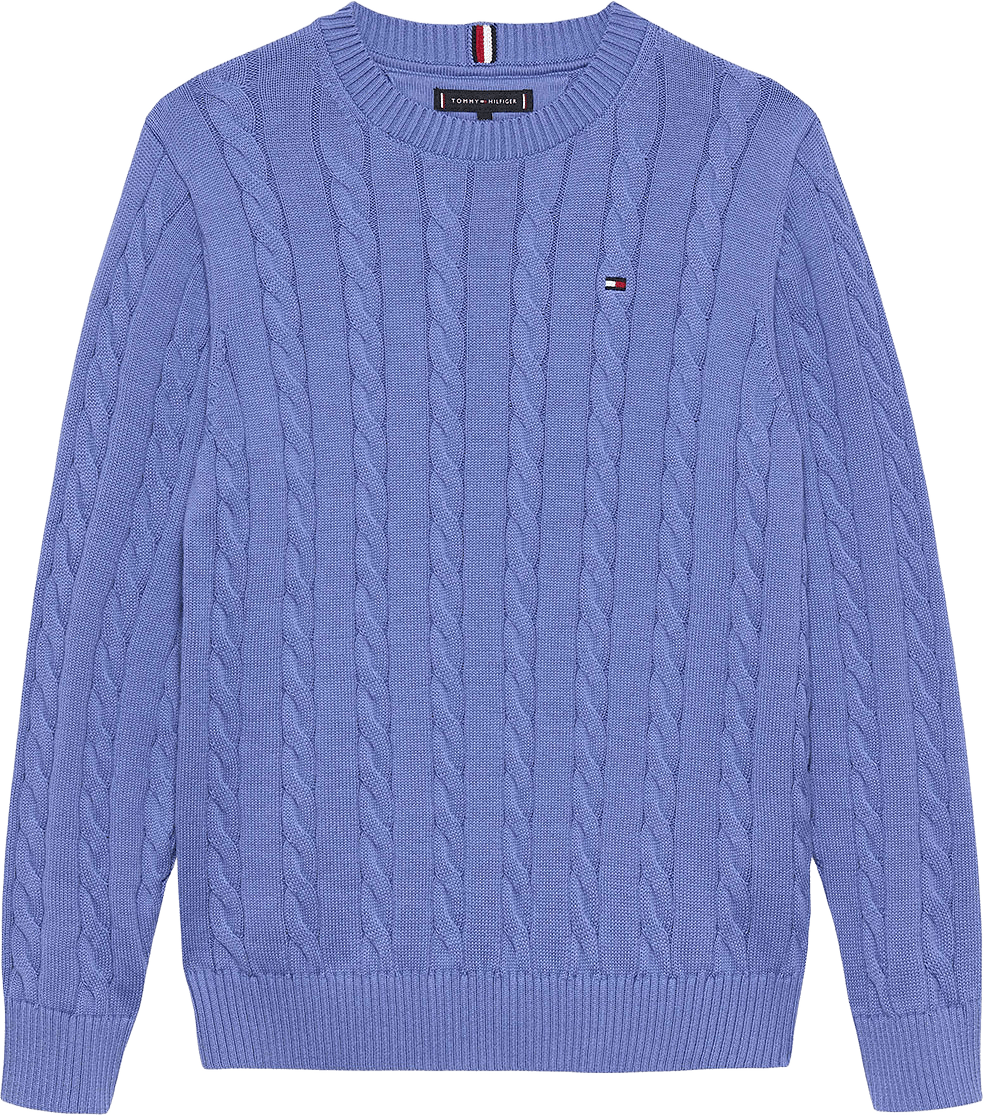 Kabelstickad pullover