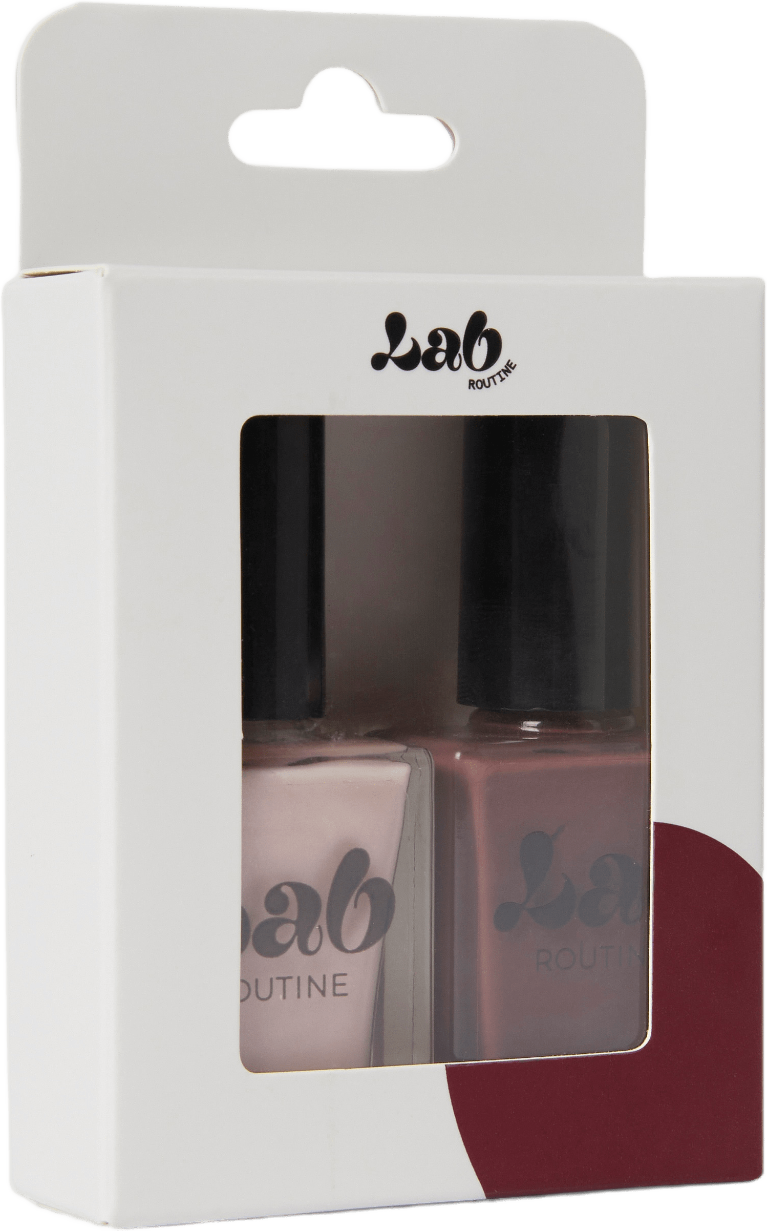 Nail Polish Duo Kit: Morning Coffee, från Lab Routine, i färgen Morning Coffee.