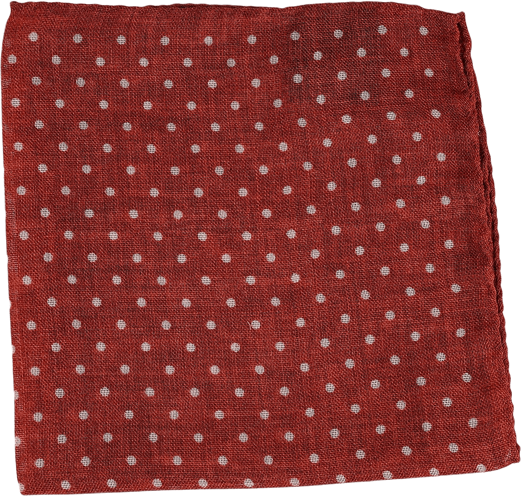 Pocket Square, från Amanda Christensen, i färgen Rust Melange.