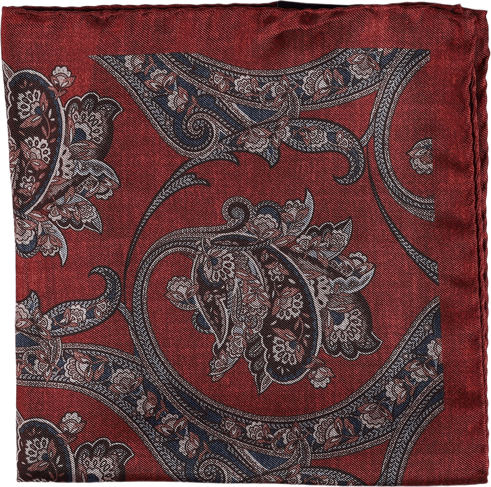 Pocket Square, från Amanda Christensen, i färgen Rust.