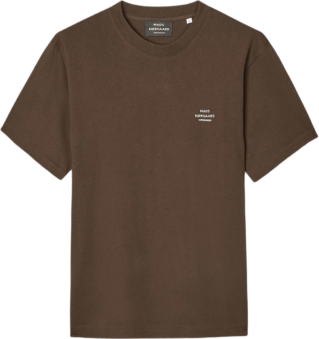 Cotton Jersey Frode Logo Tee FAV, från Mads Nørgaard, i färgen Demitasse.