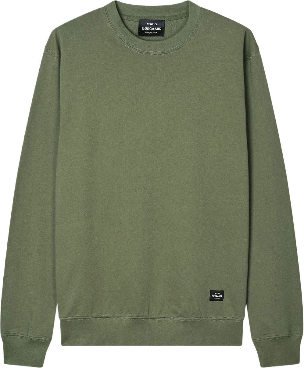 Light Terry Asker Sweat, från Mads Nørgaard, i färgen Four Leaf Clover.