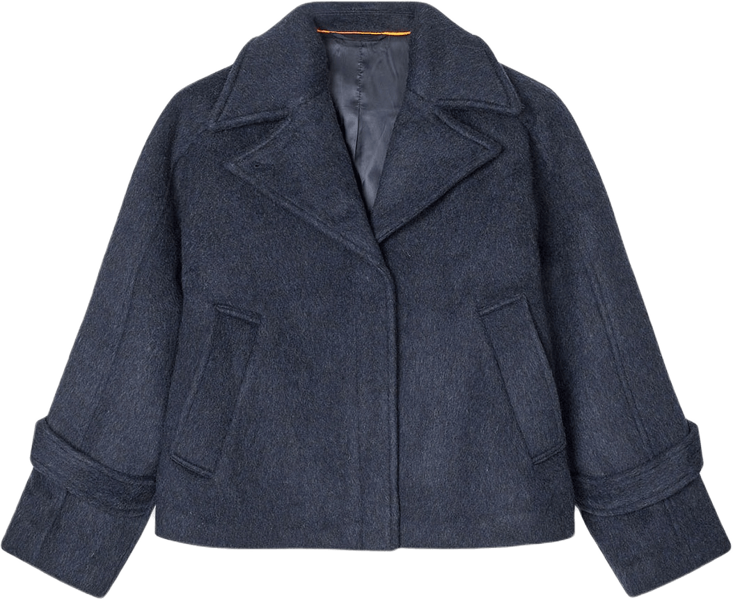 Hairy Wool Wilde Jacket, från Mads Nørgaard, i färgen Parisian Night.