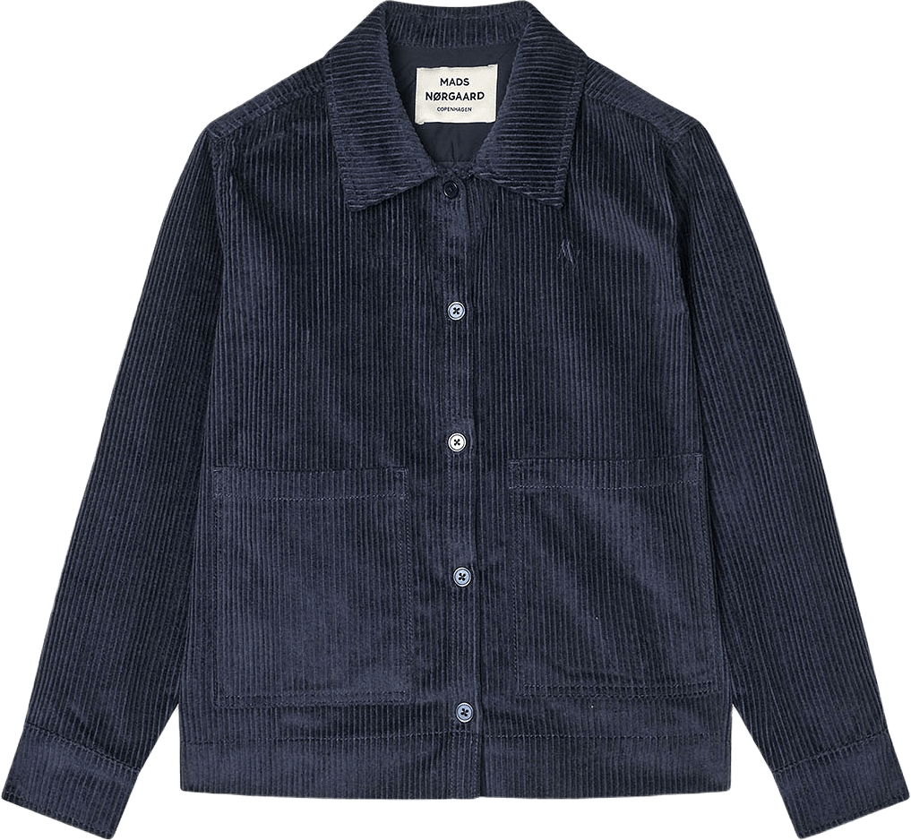Pretty Cord Gaila Shirt, från Mads Nørgaard, i färgen Parisian Night.