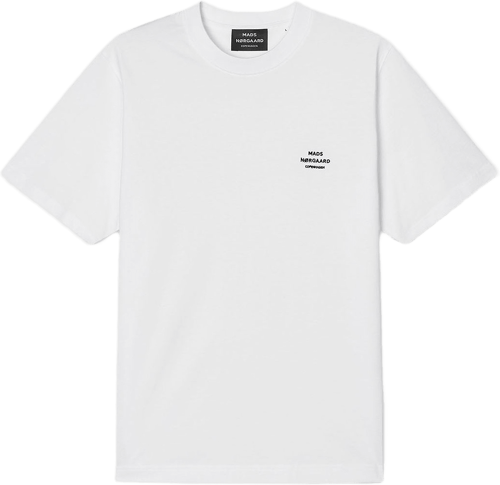 Cotton Jersey Frode Logo Tee FAV, från Mads Nørgaard, i färgen White.